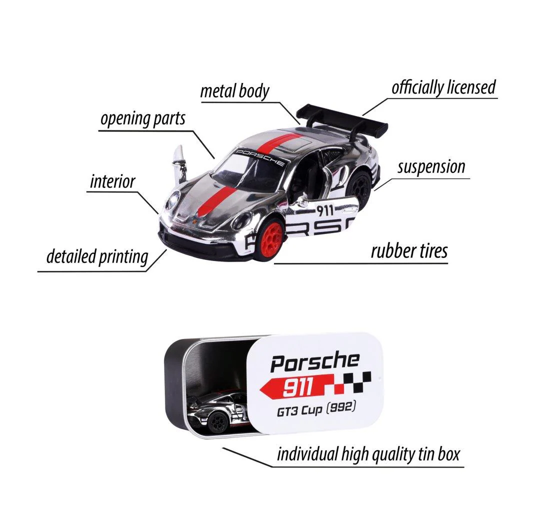 Majorette Porsche Motorsport Deluxe Die Cast Vehicle Asst - Image 5