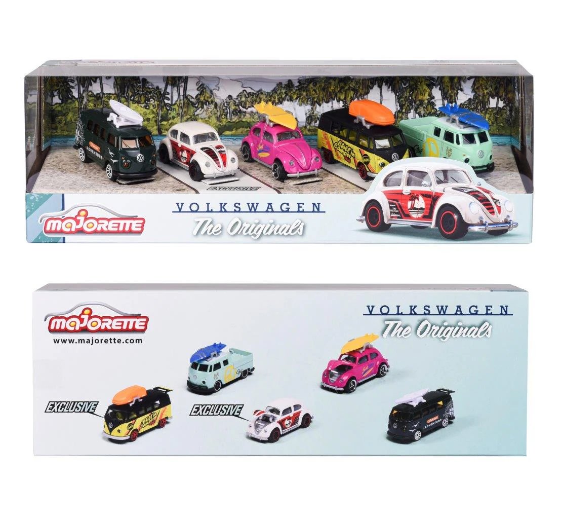 Majorette VW The Originals Die Cast Vehicle 5-Car Pack - Image 5