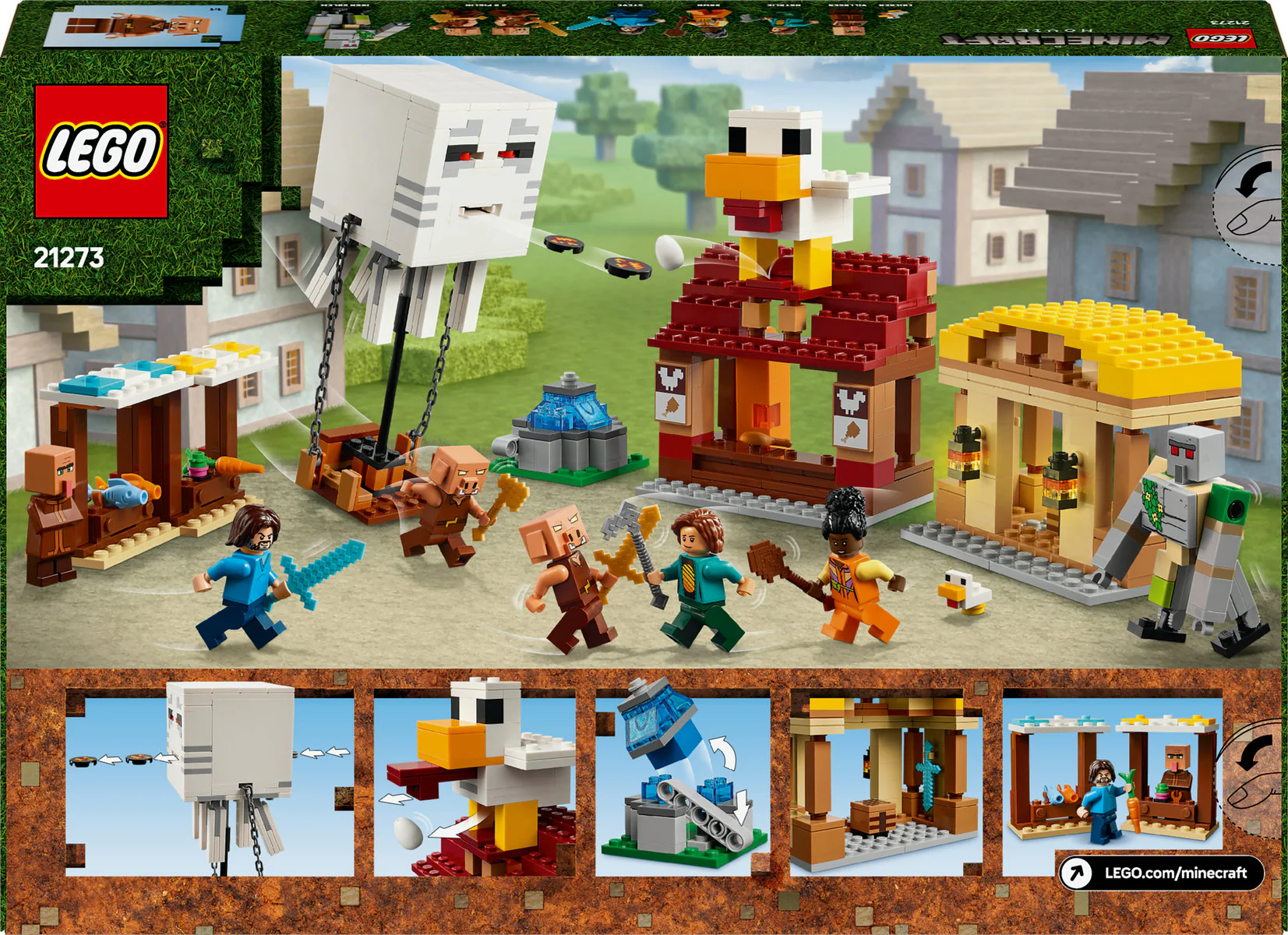 LEGO Minecraft The Ghast Balloon Village Attack 21273 - Image 3