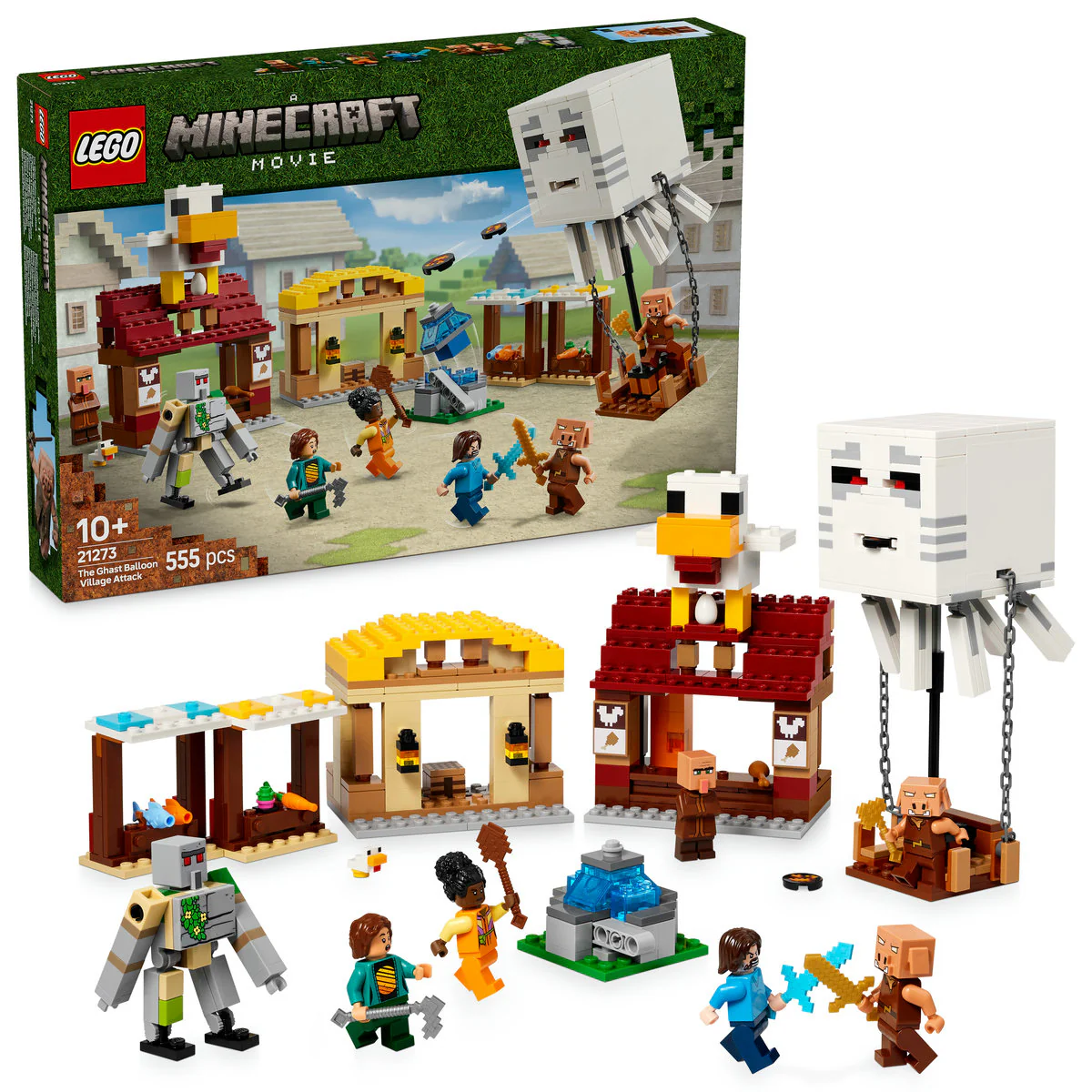 LEGO Minecraft The Ghast Balloon Village Attack 21273 - Image 4