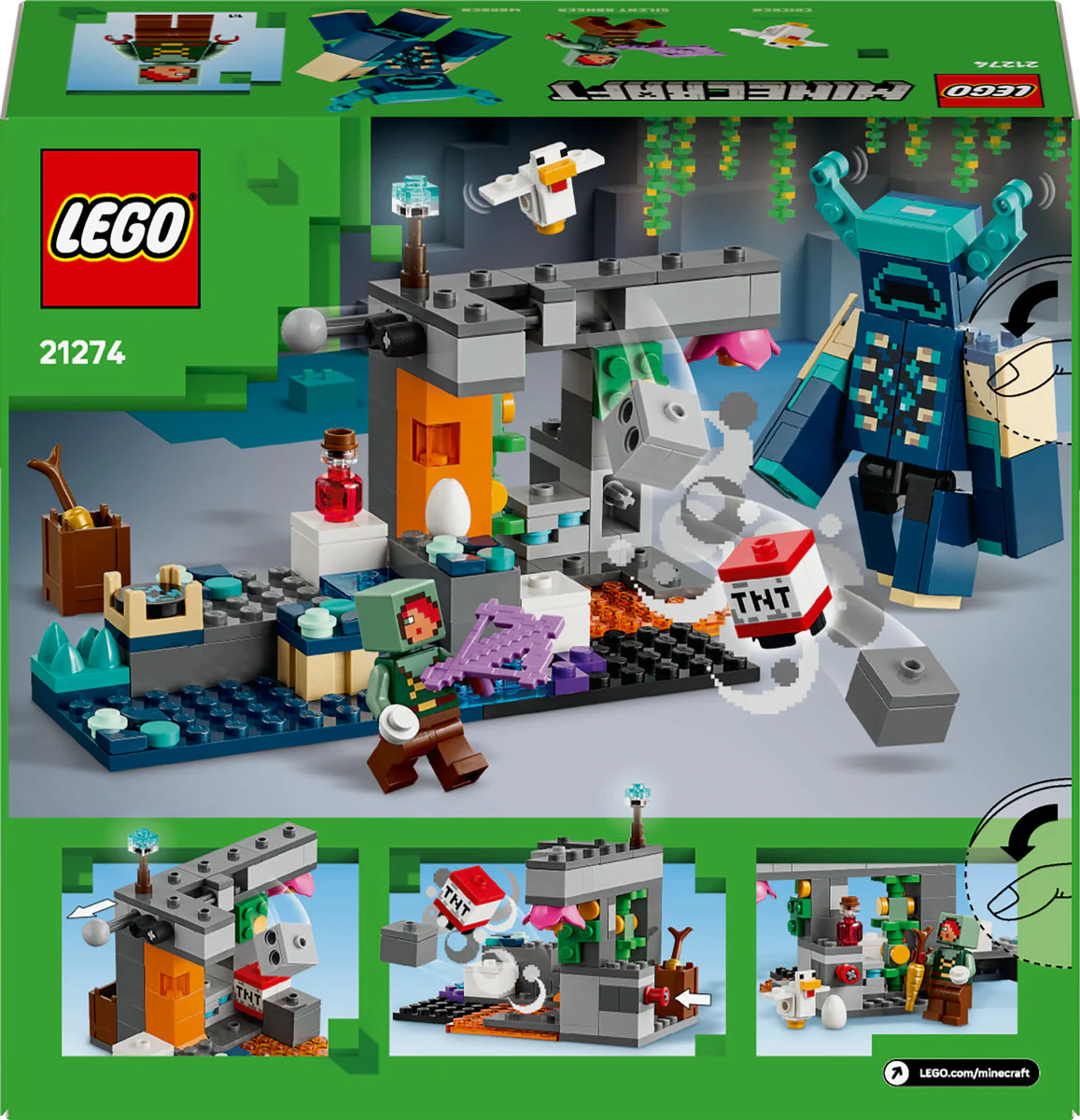 LEGO Minecraft The Warden Encounter Collectible Video Game Merch 21274 - Image 3