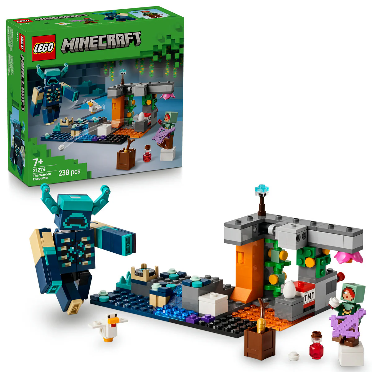 LEGO Minecraft The Warden Encounter Collectible Video Game Merch 21274 - Image 4