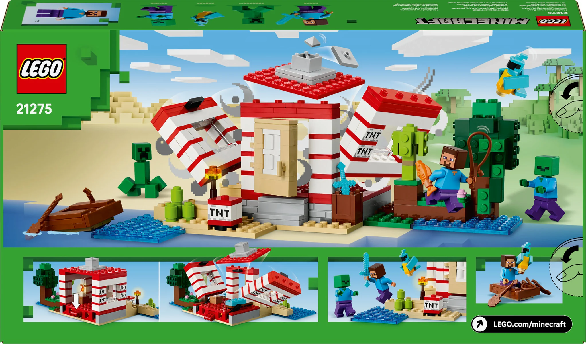 LEGO Minecraft The TNT Jungle House, Video Game Collectible Toy 21275 - Image 3