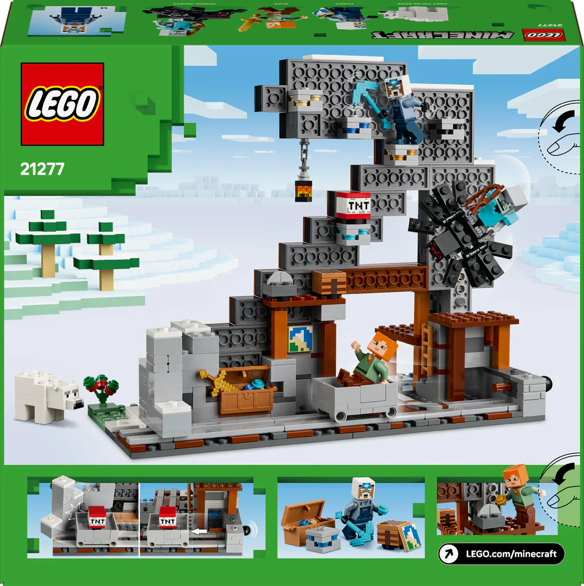 LEGO Minecraft The Pickaxe Mine Gamer-Room Decor and Axe Toy 21277 - Image 3