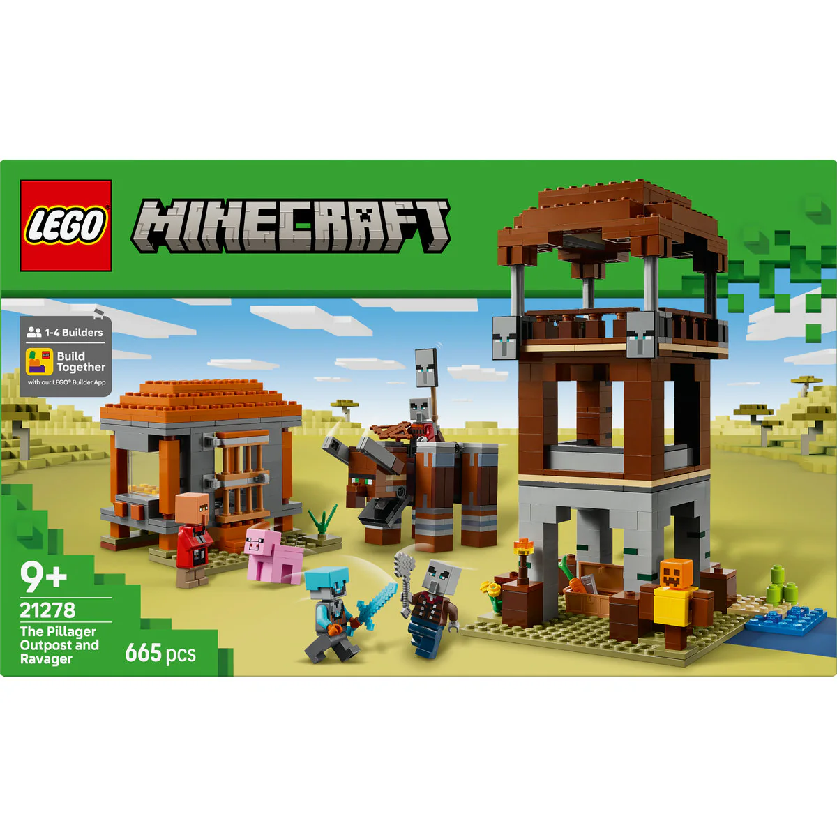 LEGO Minecraft The Pillager Outpost and Ravager Gamer Building Toy Gift 21278 - Image 2