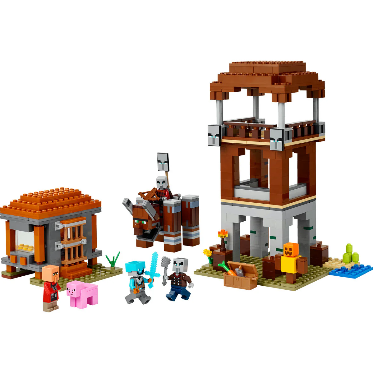 LEGO Minecraft The Pillager Outpost and Ravager Gamer Building Toy Gift 21278 - Image 5