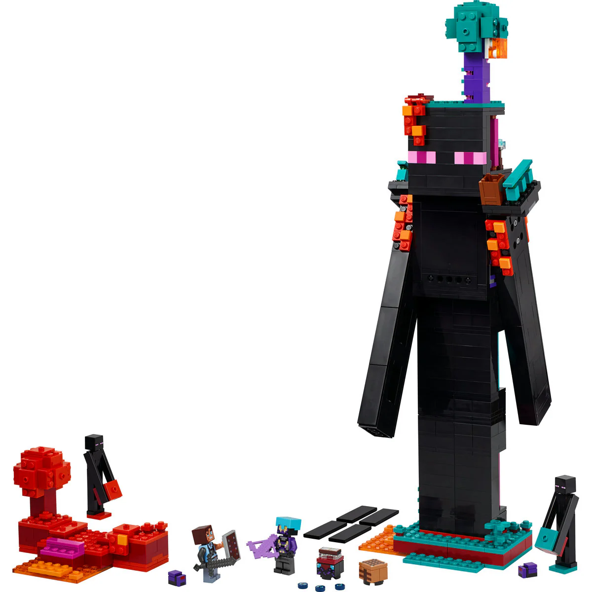 LEGO Minecraft The Enderman Tower Toy for Kids, Gamer Gift 21279 - Image 5