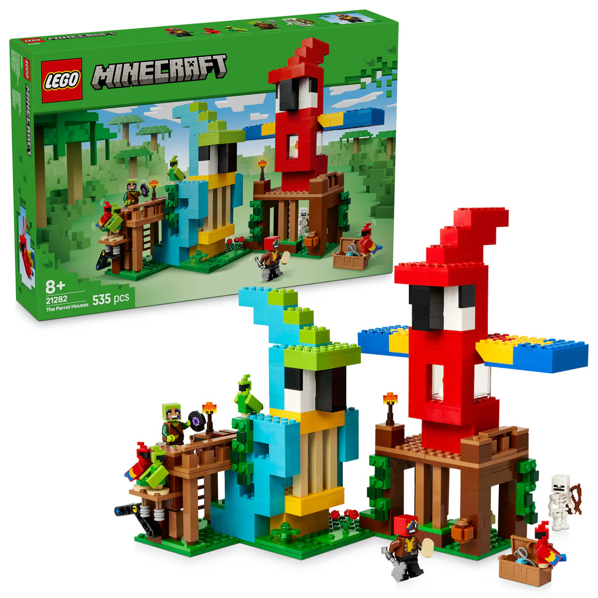 LEGO Minecraft The Parrot Houses Building Toy 21282 - Image 4