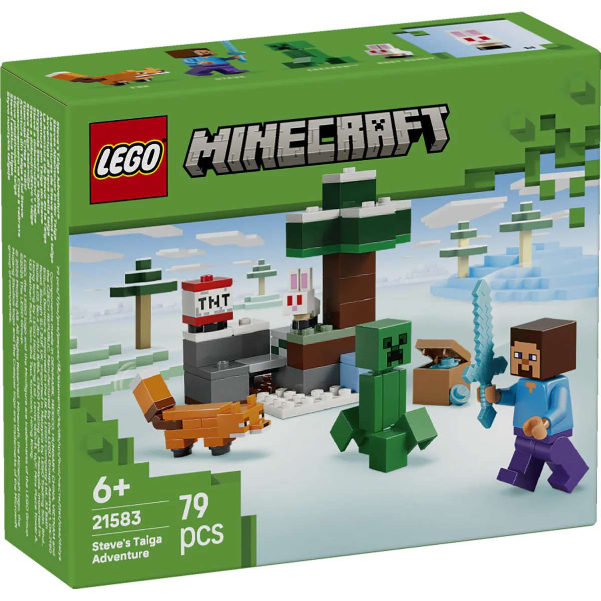 LEGO Minecraft Steve’s Taiga Adventure Toy 21583 - Image 2