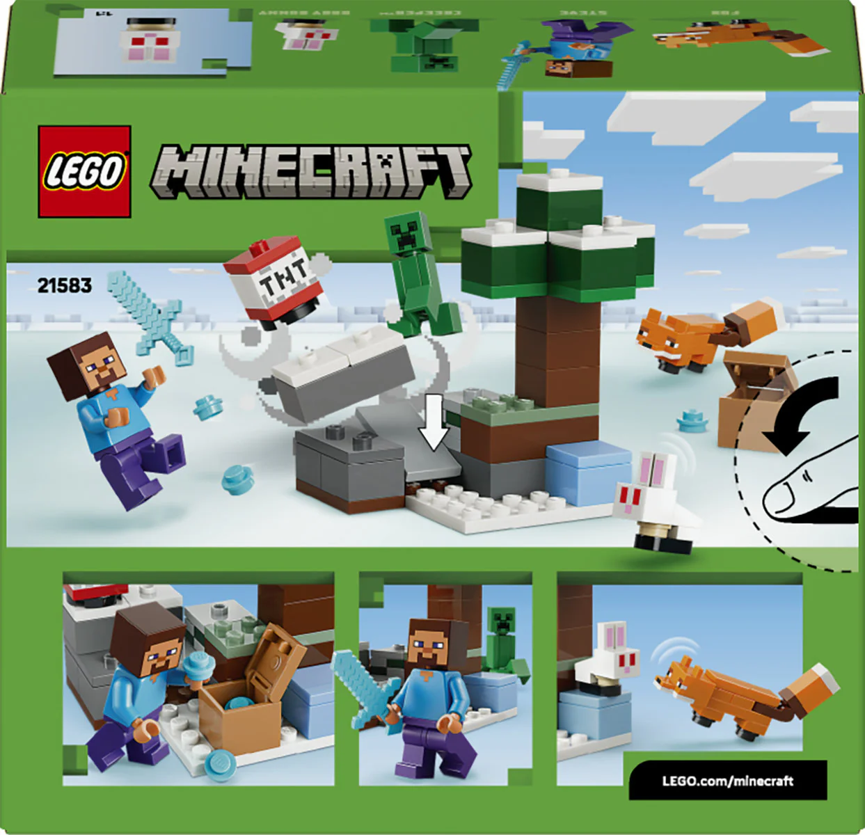 LEGO Minecraft Steve’s Taiga Adventure Toy 21583 - Image 4
