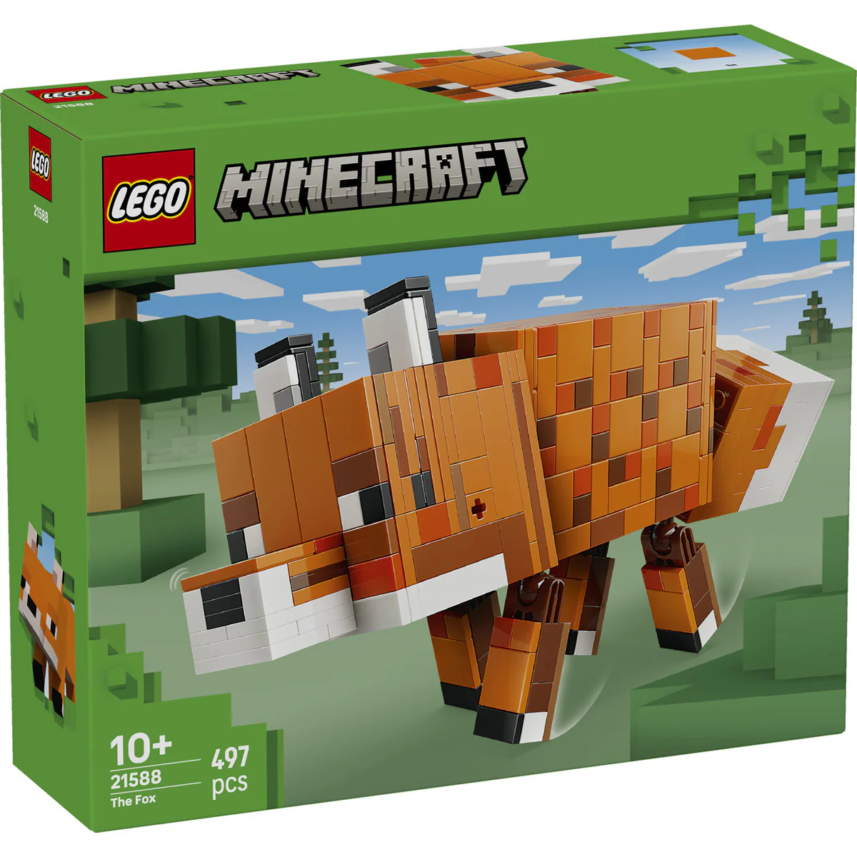 LEGO Minecraft The Fox Toy - Gaming Decor Gift 21588 - Image 2