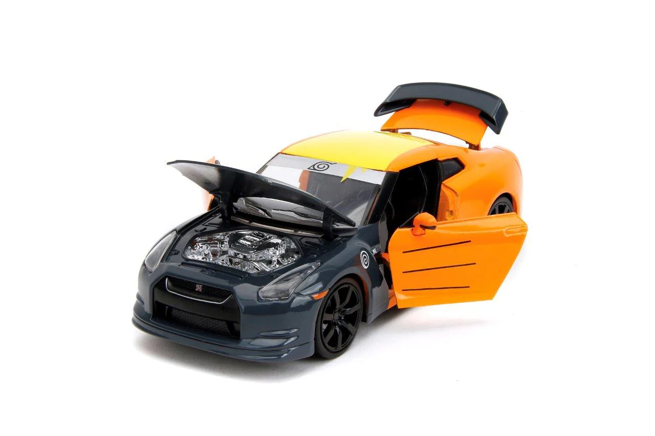 Naruto Shippenden 2009 Nissan GTR 1:24 Scale Die Cast Vehicle with Naruto Figure - Image 4