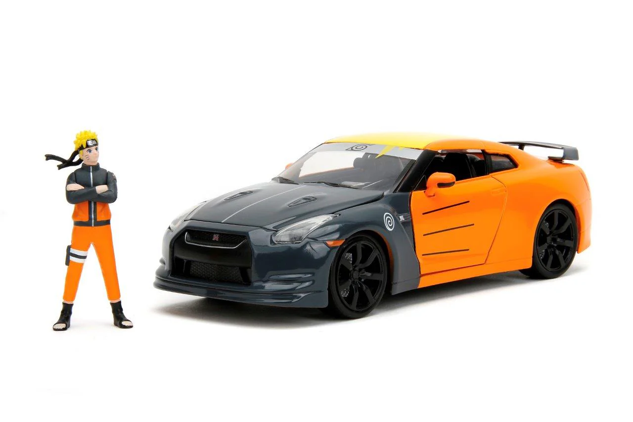 Naruto Shippenden 2009 Nissan GTR 1:24 Scale Die Cast Vehicle with Naruto Figure - Image 6