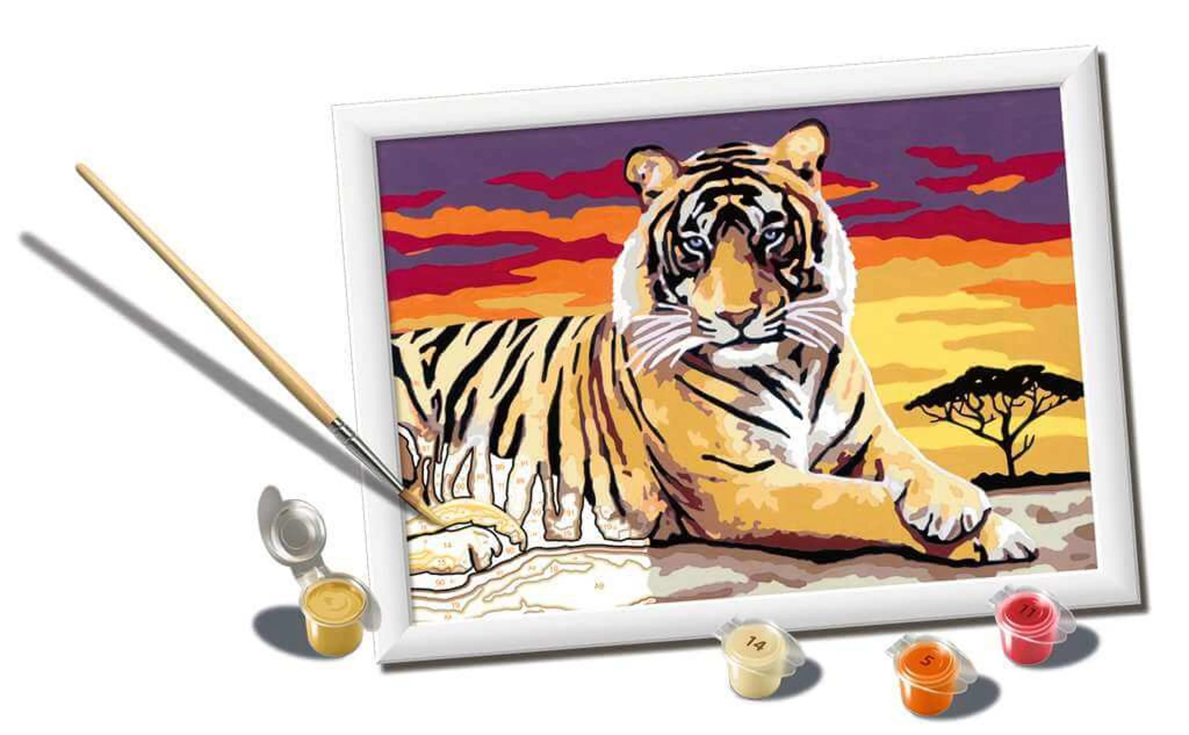 CreArt - Paint by Numbers Majestic Tiger - Image 2