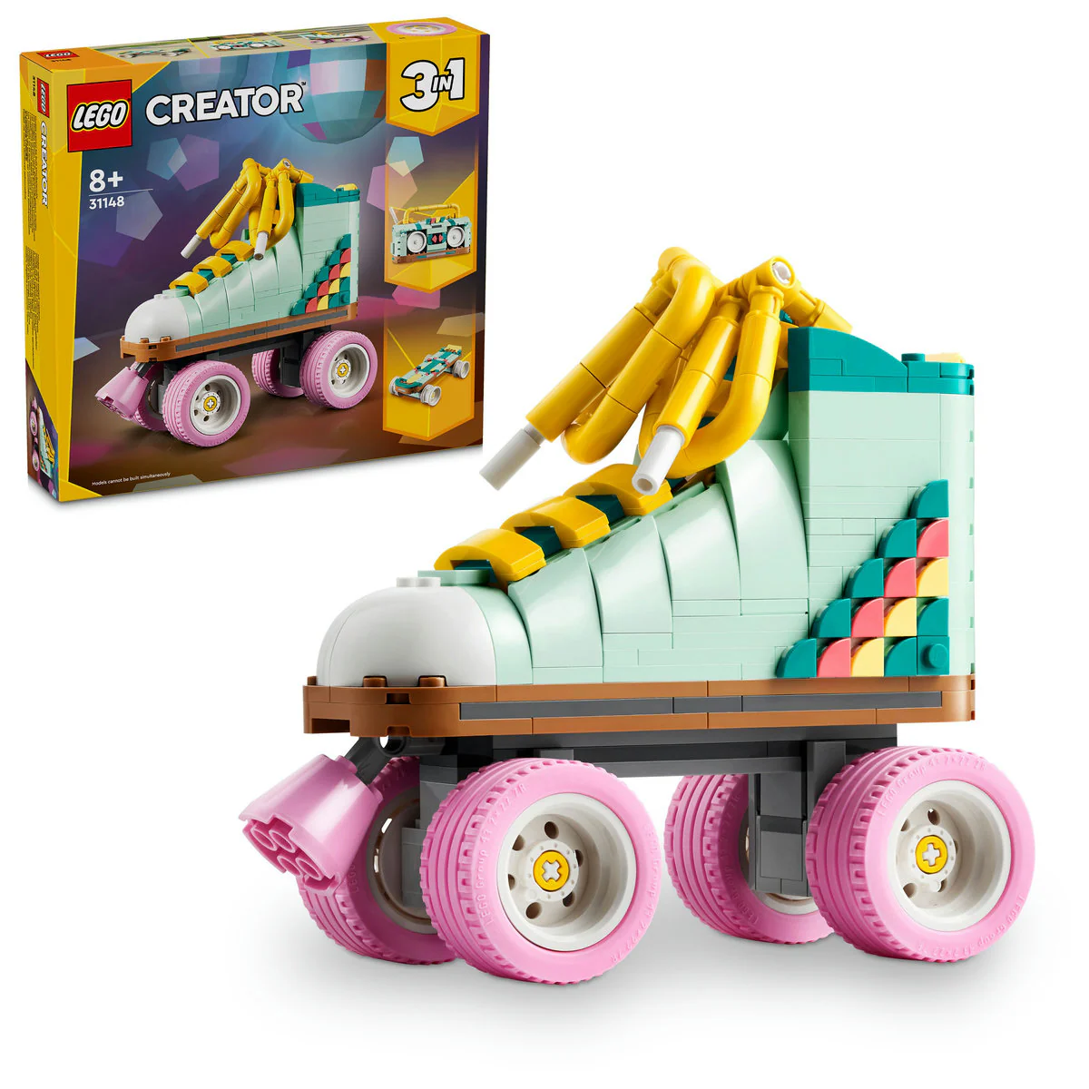 LEGO Creator 3in1 Retro Roller Skate Toy Set 31148 - Image 4