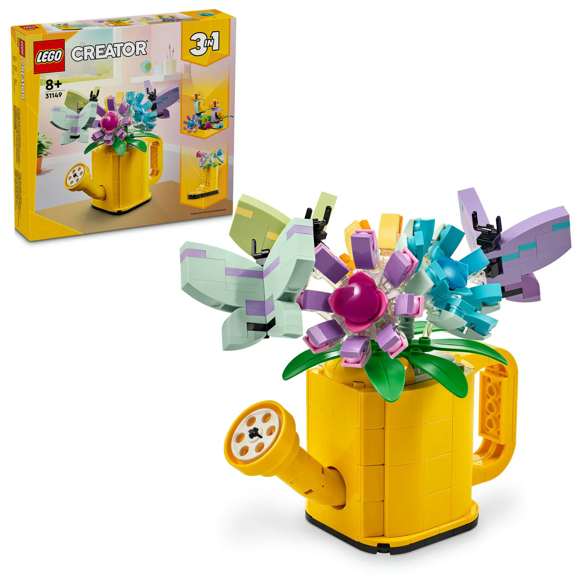 LEGO Creator 3in1 Flowers in Watering Can Toy 31149 - Image 4