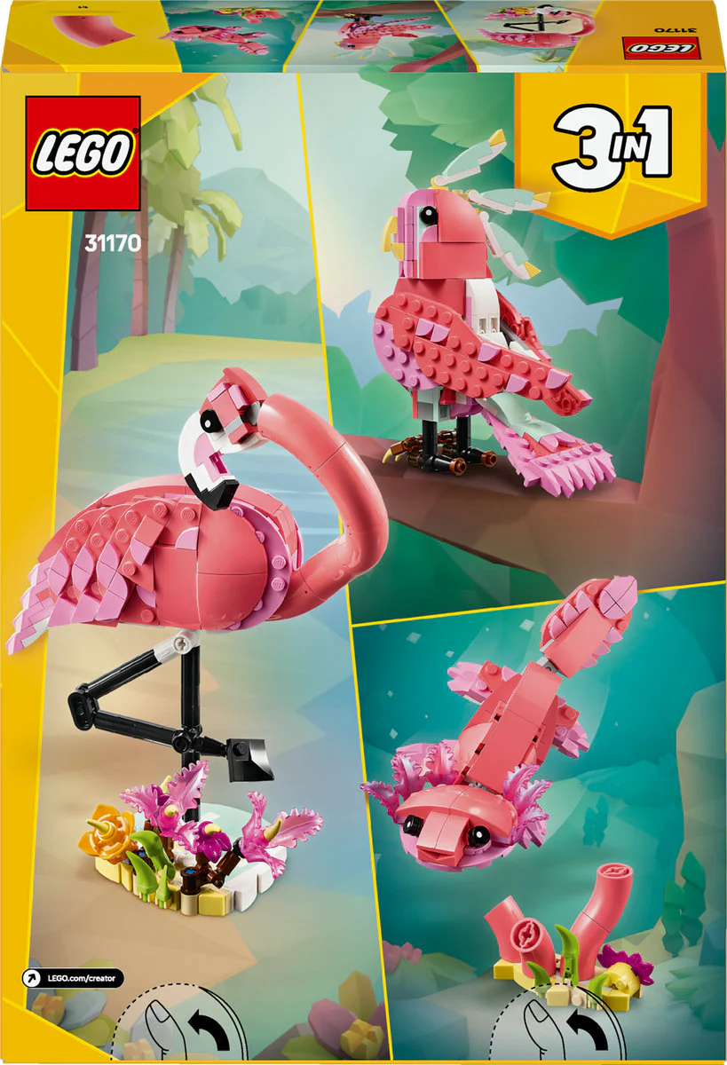 LEGO Creator 3in1 Wild Animals: Pink Flamingo 31170 - Image 3