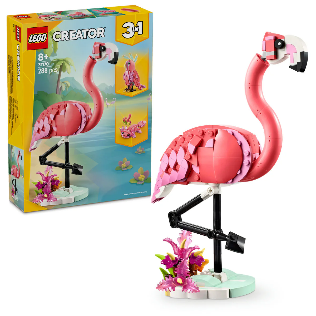 LEGO Creator 3in1 Wild Animals: Pink Flamingo 31170 - Image 4