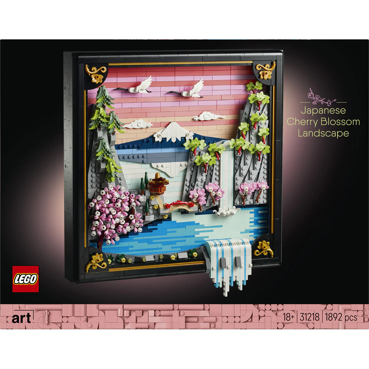 LEGO Art Japanese Cherry Blossom Landscape Set 31218 - Image 3