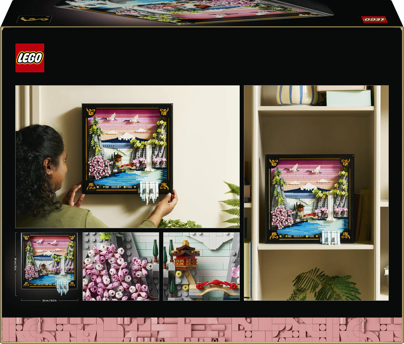 LEGO Art Japanese Cherry Blossom Landscape Set 31218 - Image 4