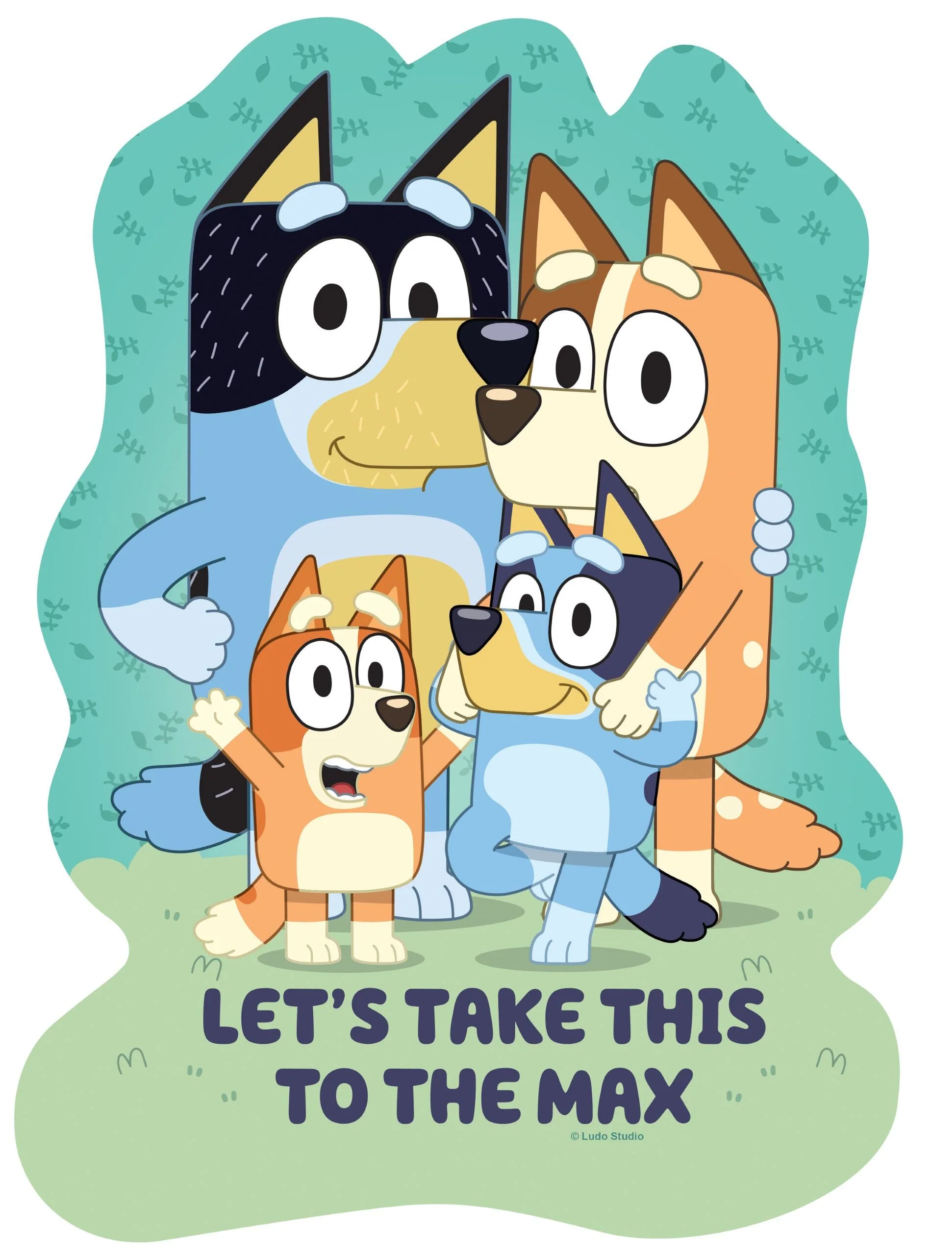 Bluey, 4x Large Shaped Puzzles - Image 3
