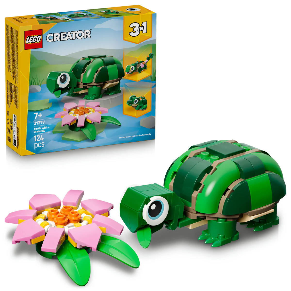 LEGO Creator 3in1 Turtle with a Water Lily Flower 31377