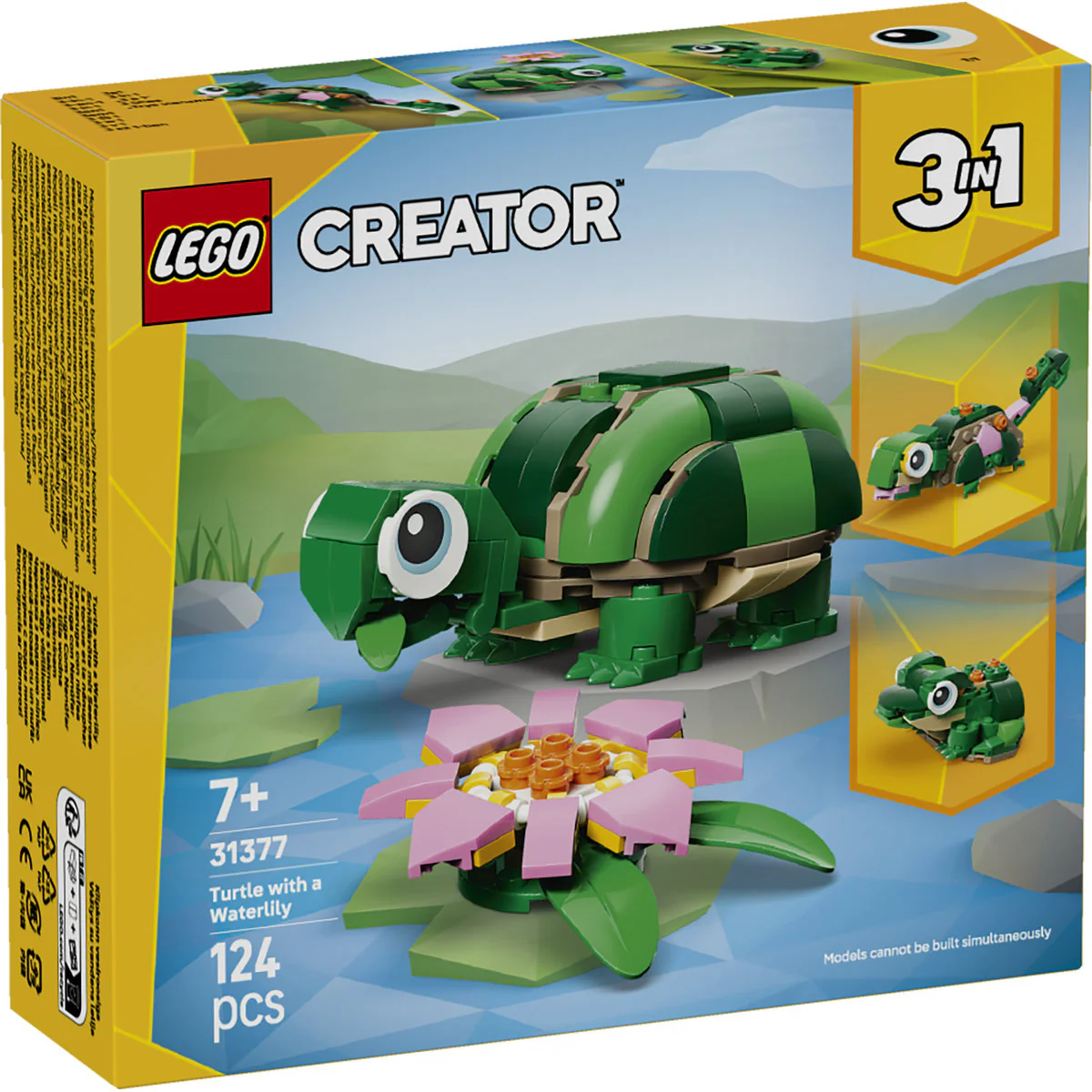 LEGO Creator 3in1 Turtle with a Water Lily Flower 31377 - Image 2