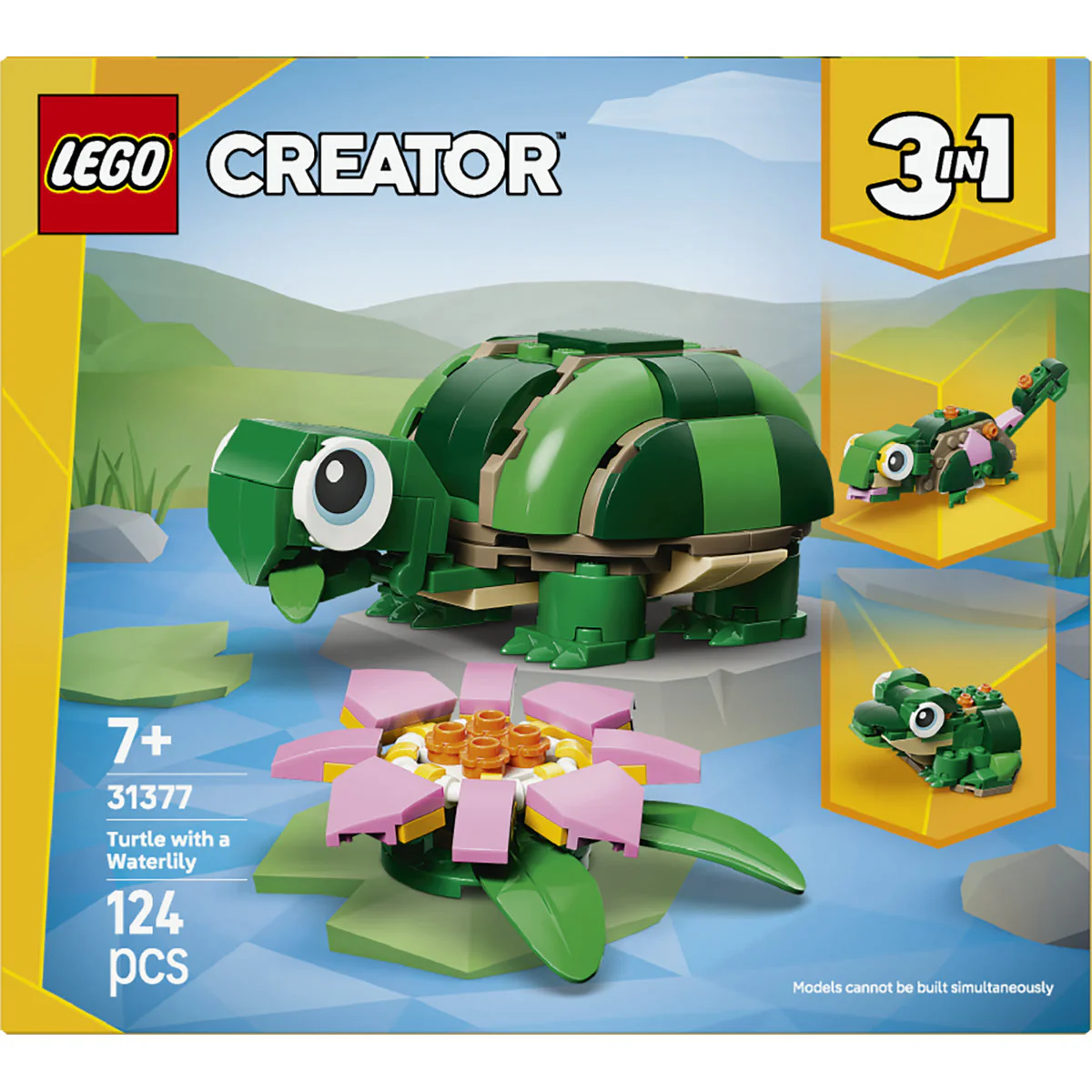 LEGO Creator 3in1 Turtle with a Water Lily Flower 31377 - Image 3