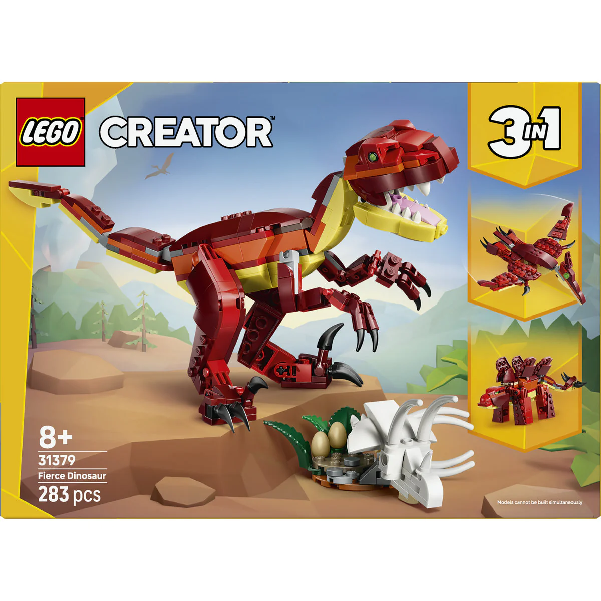 LEGO Creator 3in1 Fierce Dinosaur Toy 31379 - Image 3