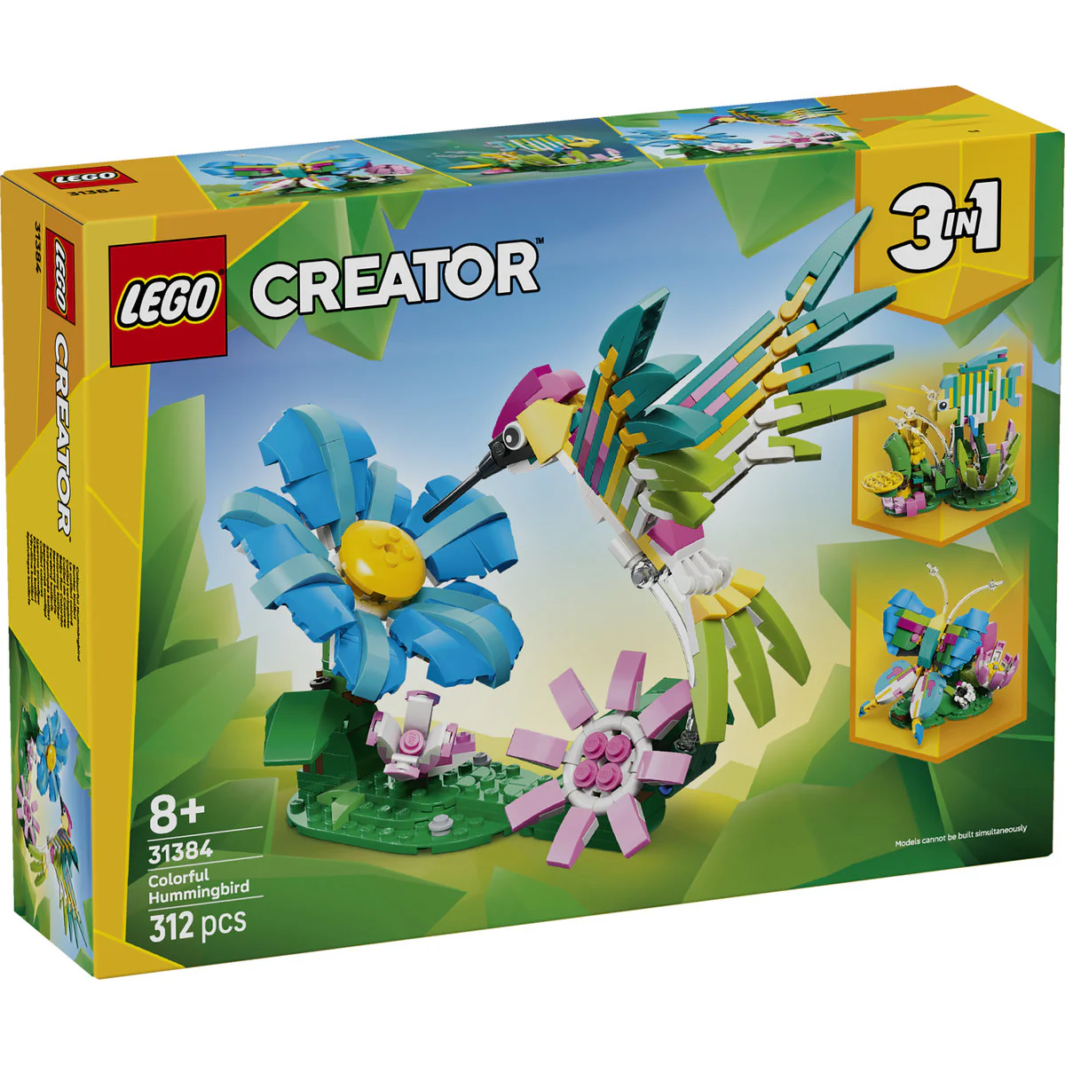 LEGO Creator 3in1 Wild Animals: Colourful Hummingbird 31384 - Image 2