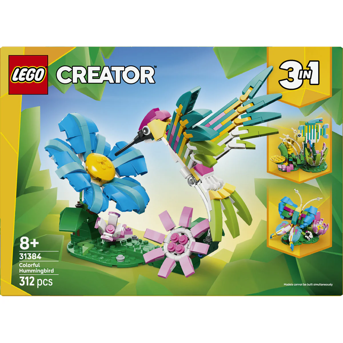 LEGO Creator 3in1 Wild Animals: Colourful Hummingbird 31384 - Image 3