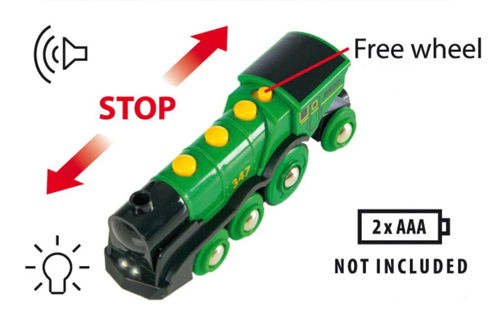 BRIO Big Green Action Locomotive - Image 3