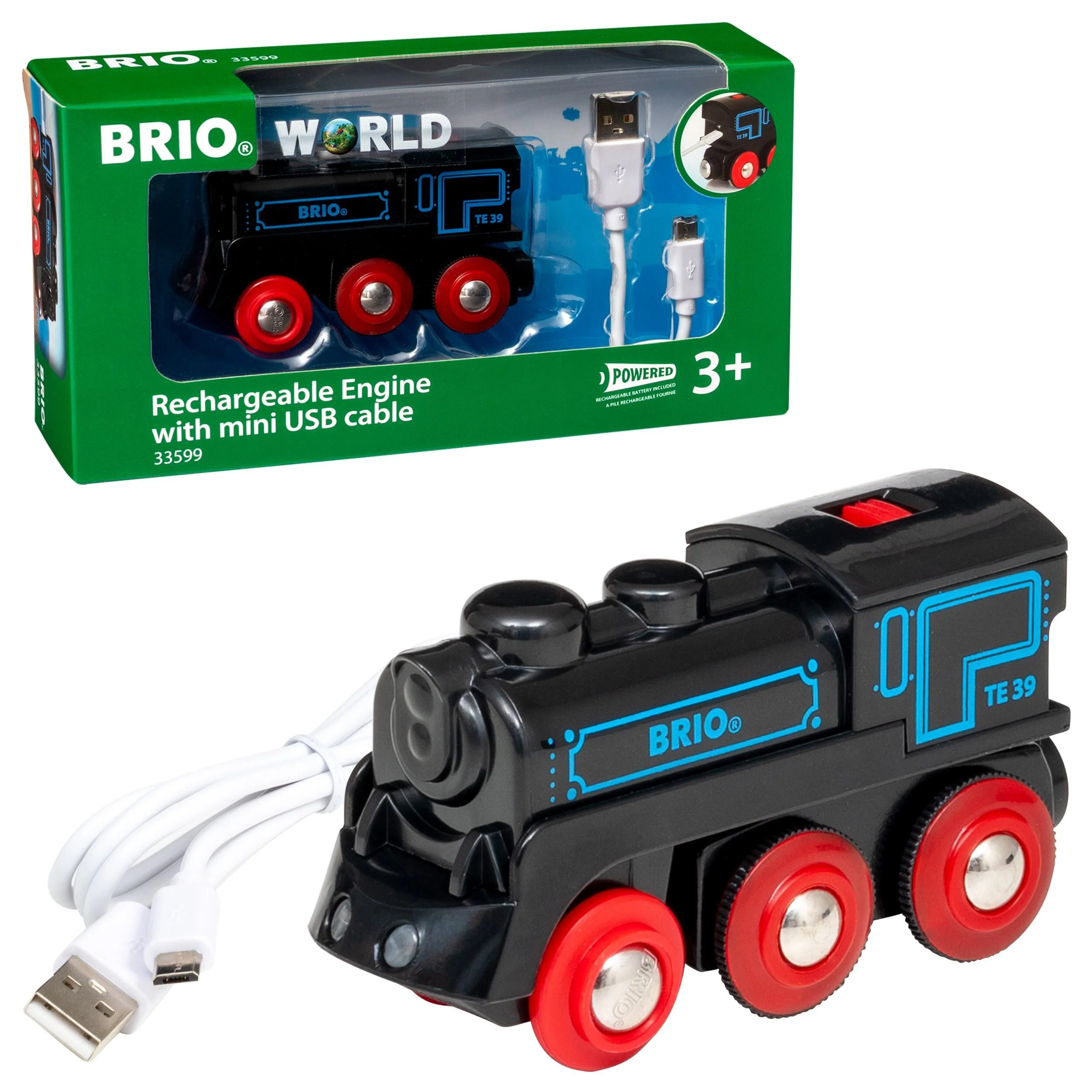 BRIO Rechargeable Engine with Mini USB cable