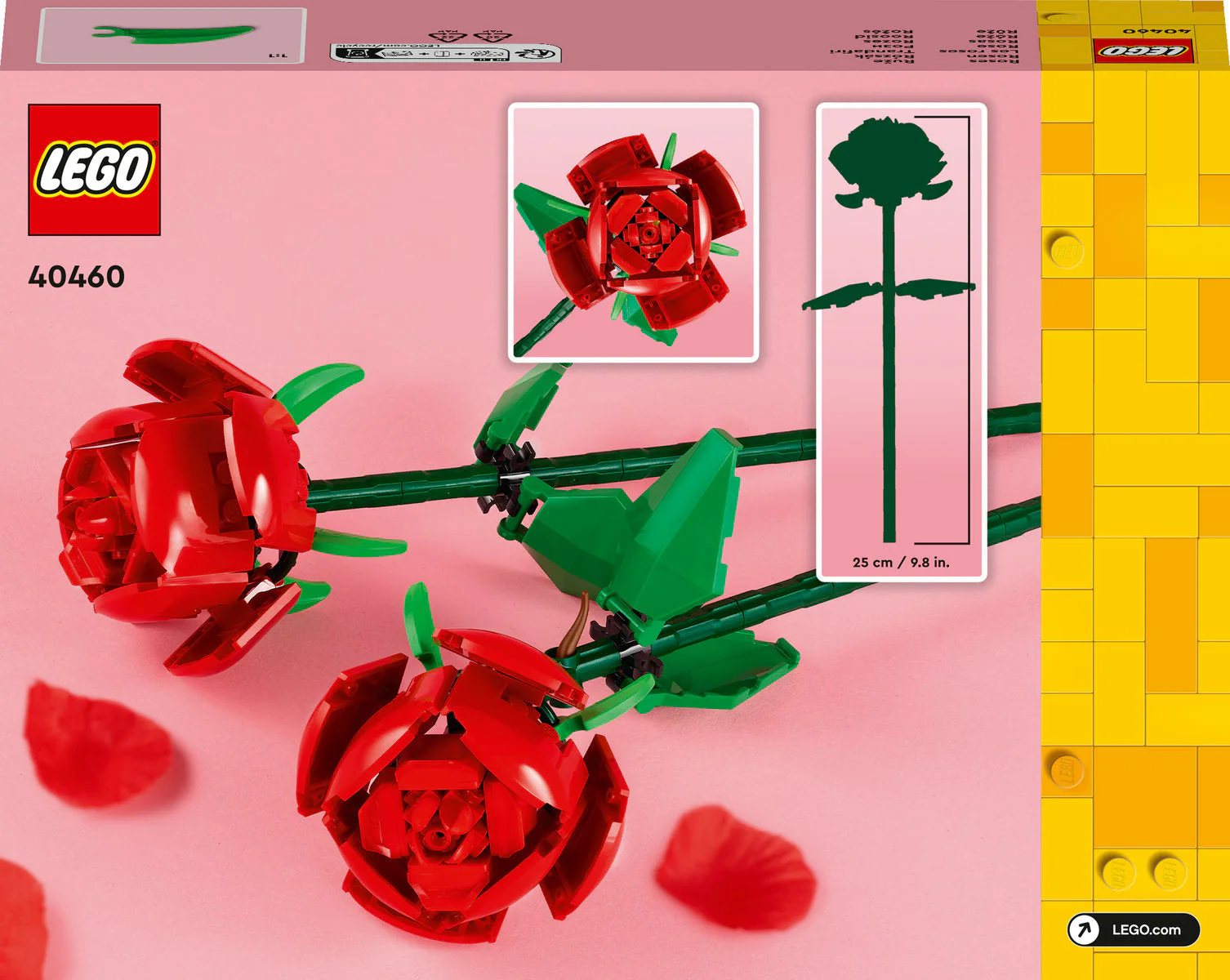 LEGO Creator Roses Flower Bouquet Set 40460 - Image 3