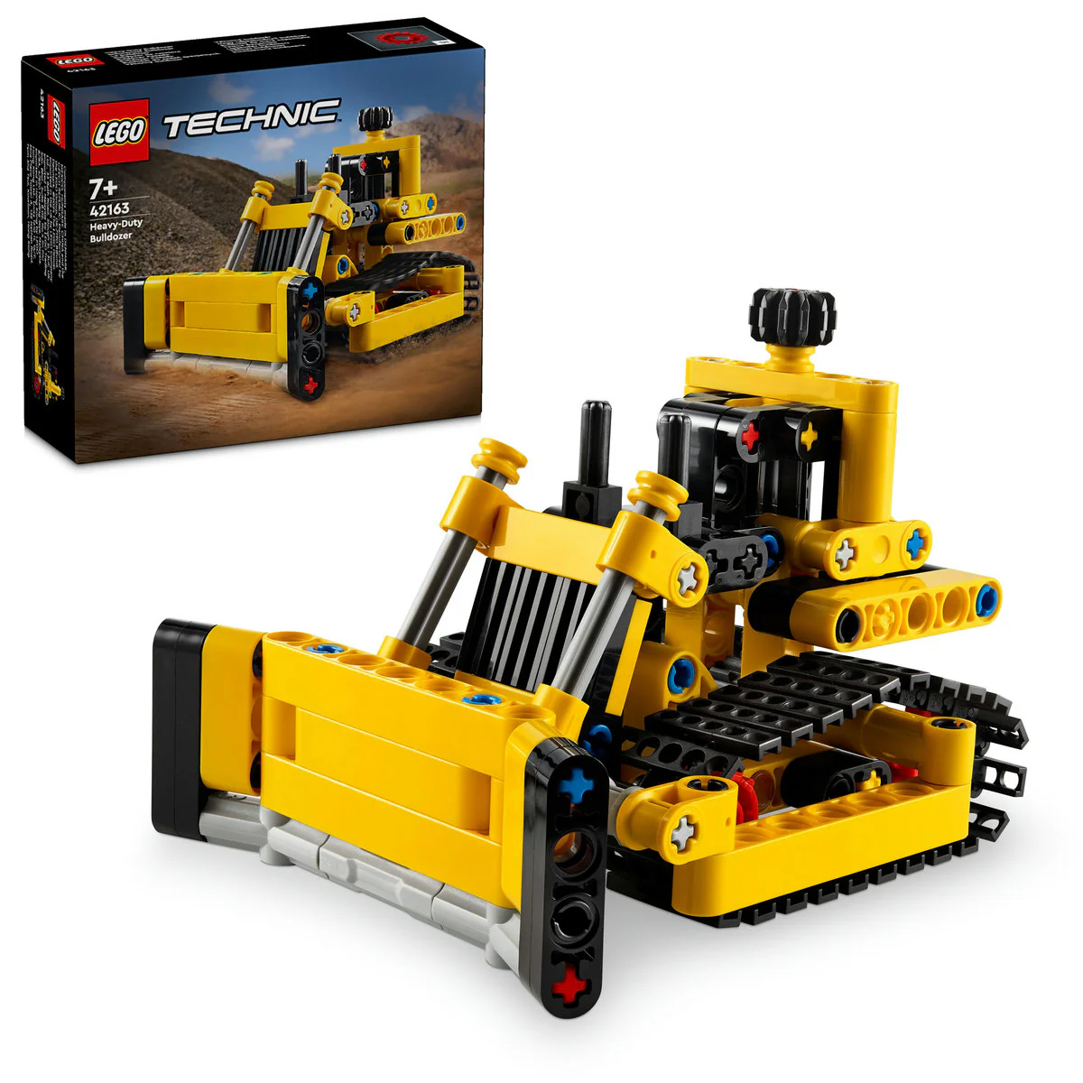 LEGO Technic Heavy-Duty Bulldozer Vehicle Toy 42163 - Image 4