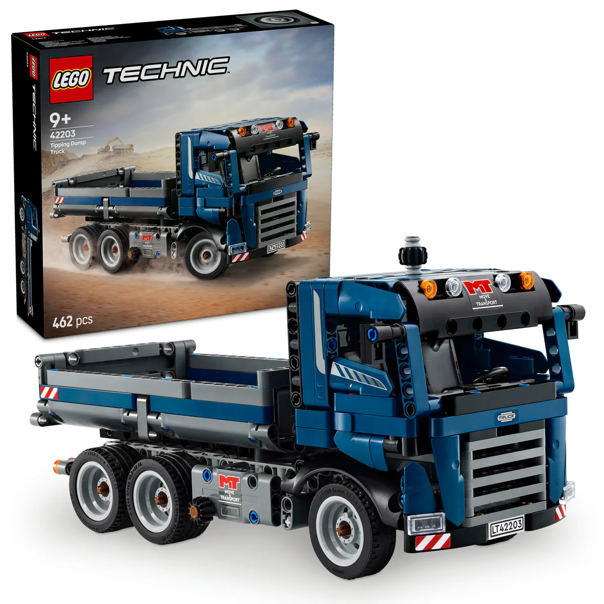 LEGO Technic Tipping Dump Truck Toy Vehicle 42203 - Image 4