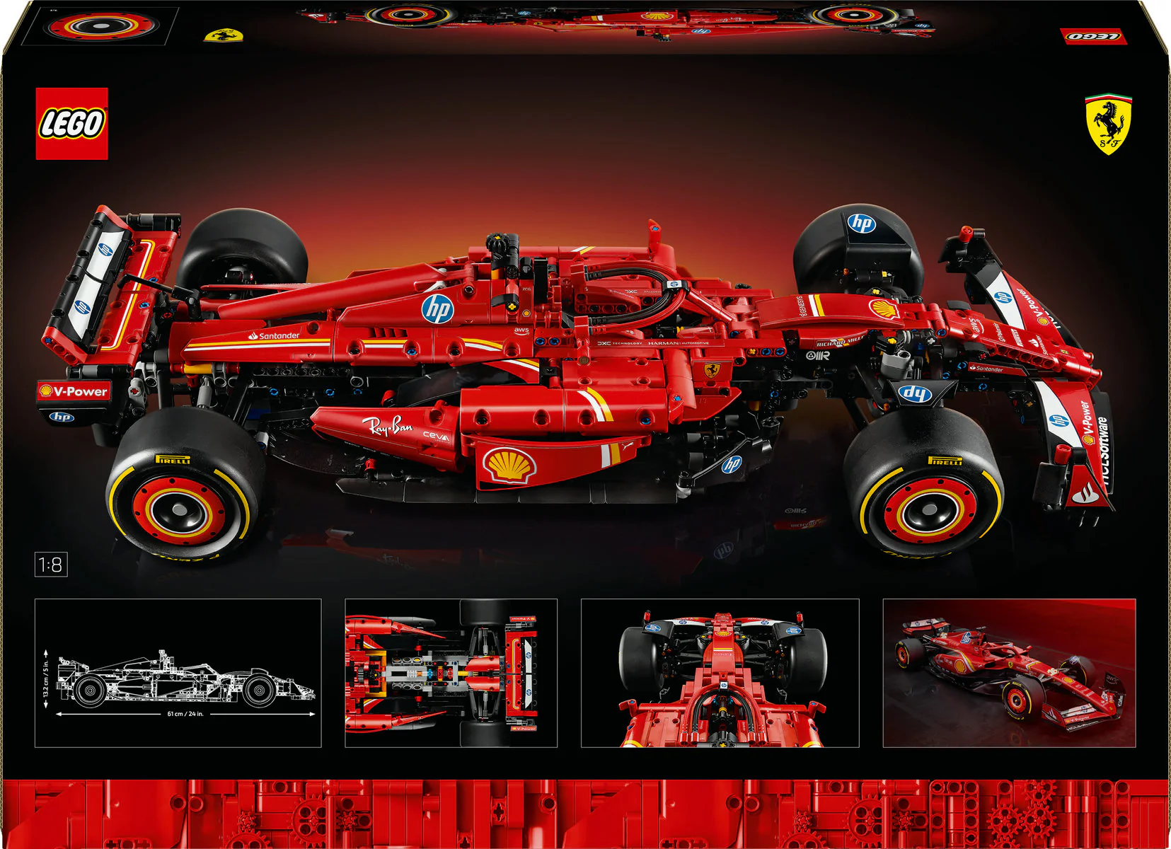 LEGO Technic Ferrari SF-24 F1 Car Model Kit 42207 - Image 3