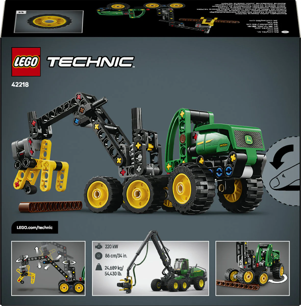 LEGO Technic John Deere 1470H Wheeled Harvester 42218 - Image 4