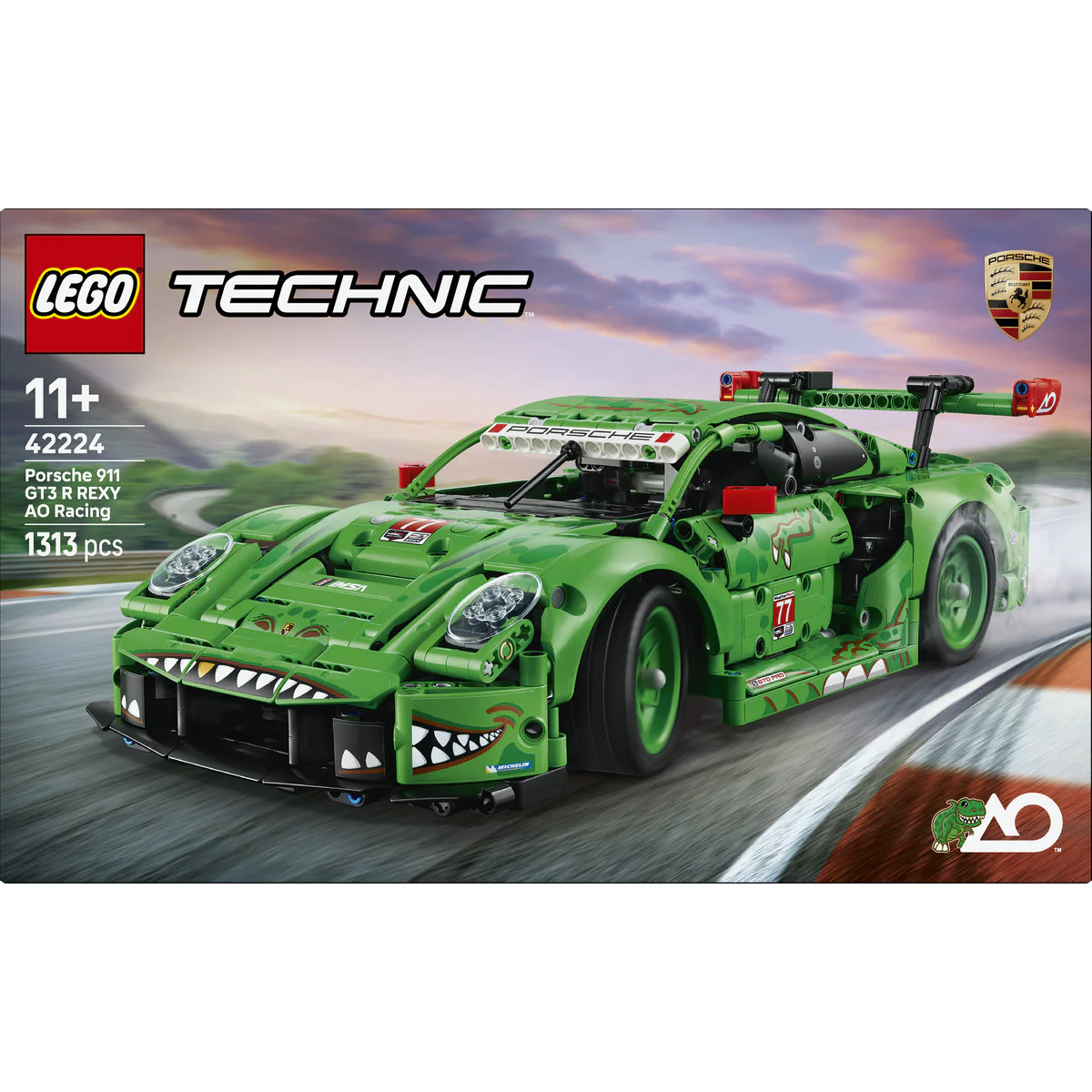 LEGO Technic Porsche 911 GT3 R REXY AO Racing Car 42224 - Image 3