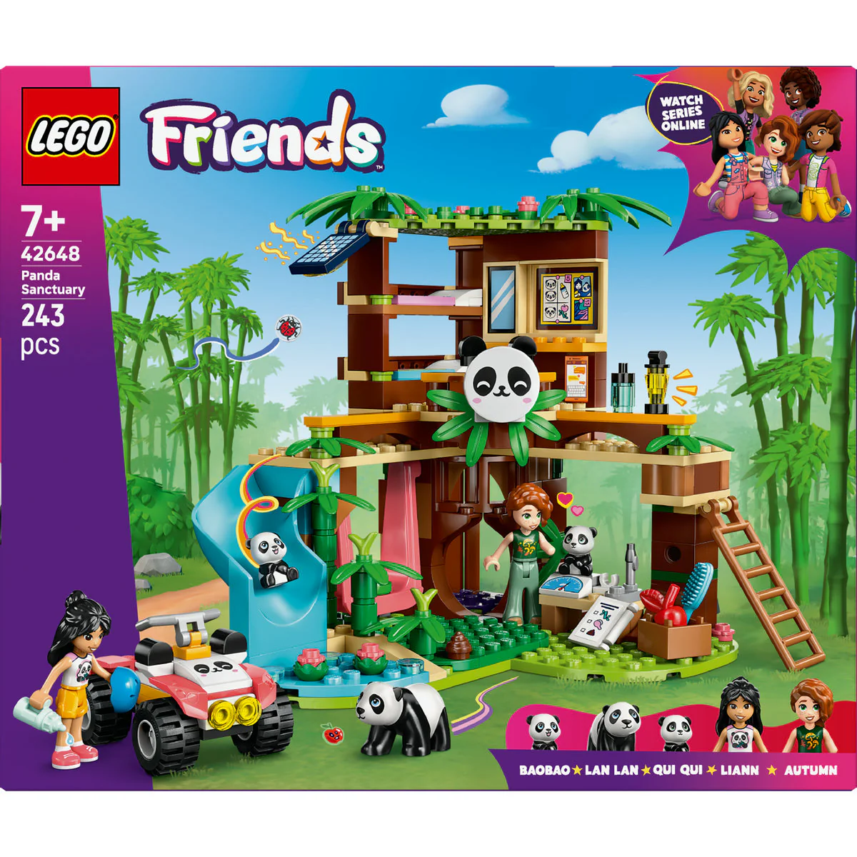LEGO Friends Panda Sanctuary Animal Care Building Set Toy 42648 - Image 2