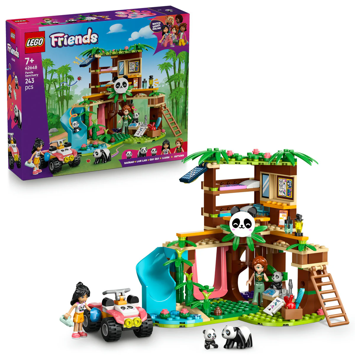 LEGO Friends Panda Sanctuary Animal Care Building Set Toy 42648 - Image 4