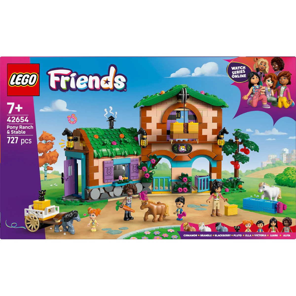 LEGO Friends Pony Ranch & Stable Building Set, Horse Toy Playset 42654 - Image 2