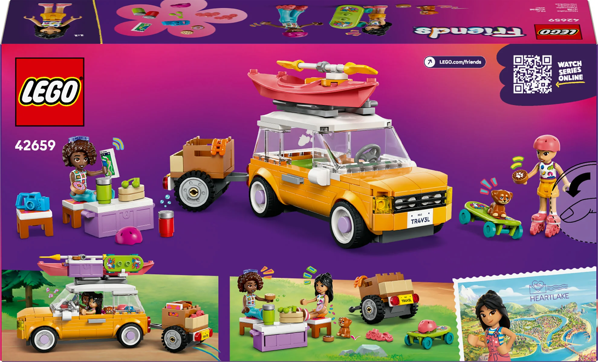 LEGO Friends Friendship Road-Trip Travel Car Building Set 42659 - Image 3