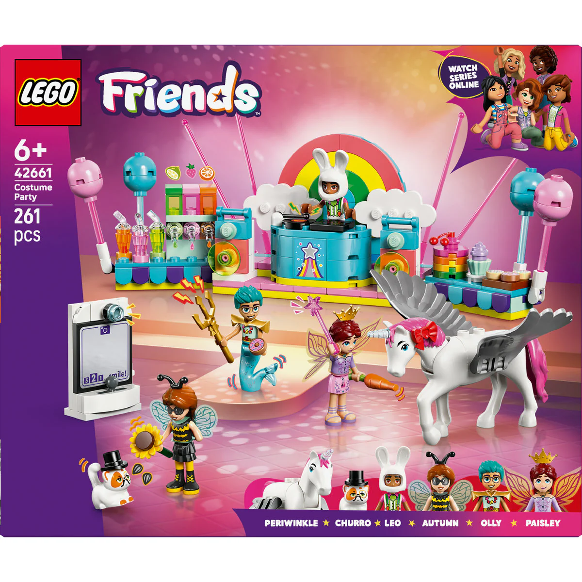 LEGO Friends Costume Party with Unicorn & Fairy Pretend-Play Building Kit 42661 - Image 2