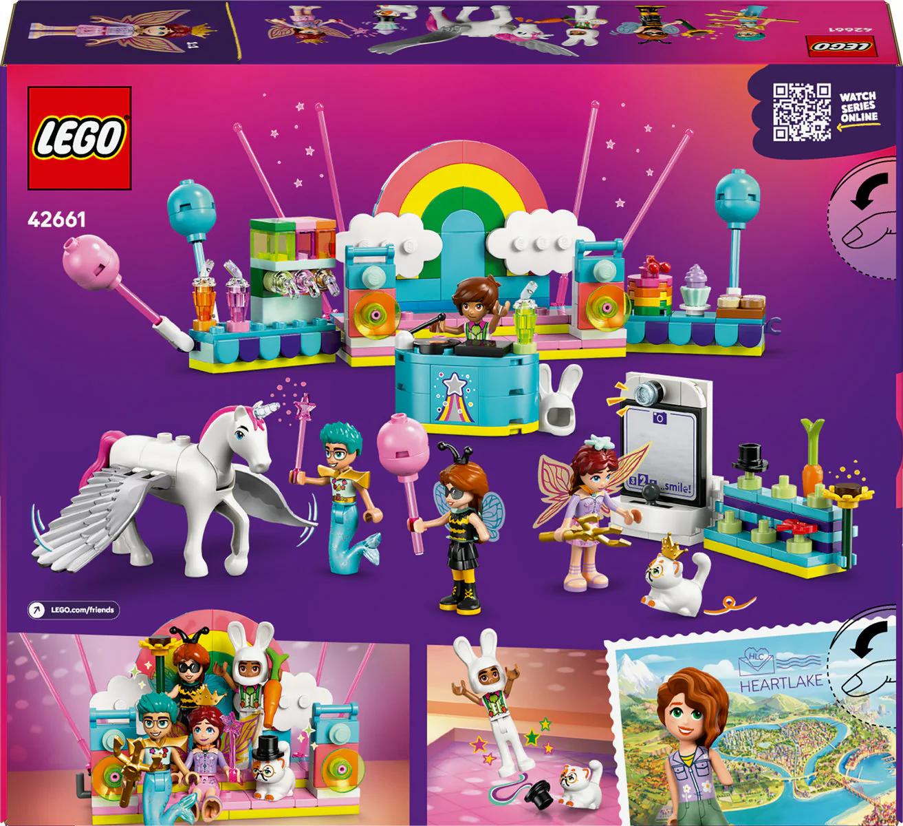 LEGO Friends Costume Party with Unicorn & Fairy Pretend-Play Building Kit 42661 - Image 3