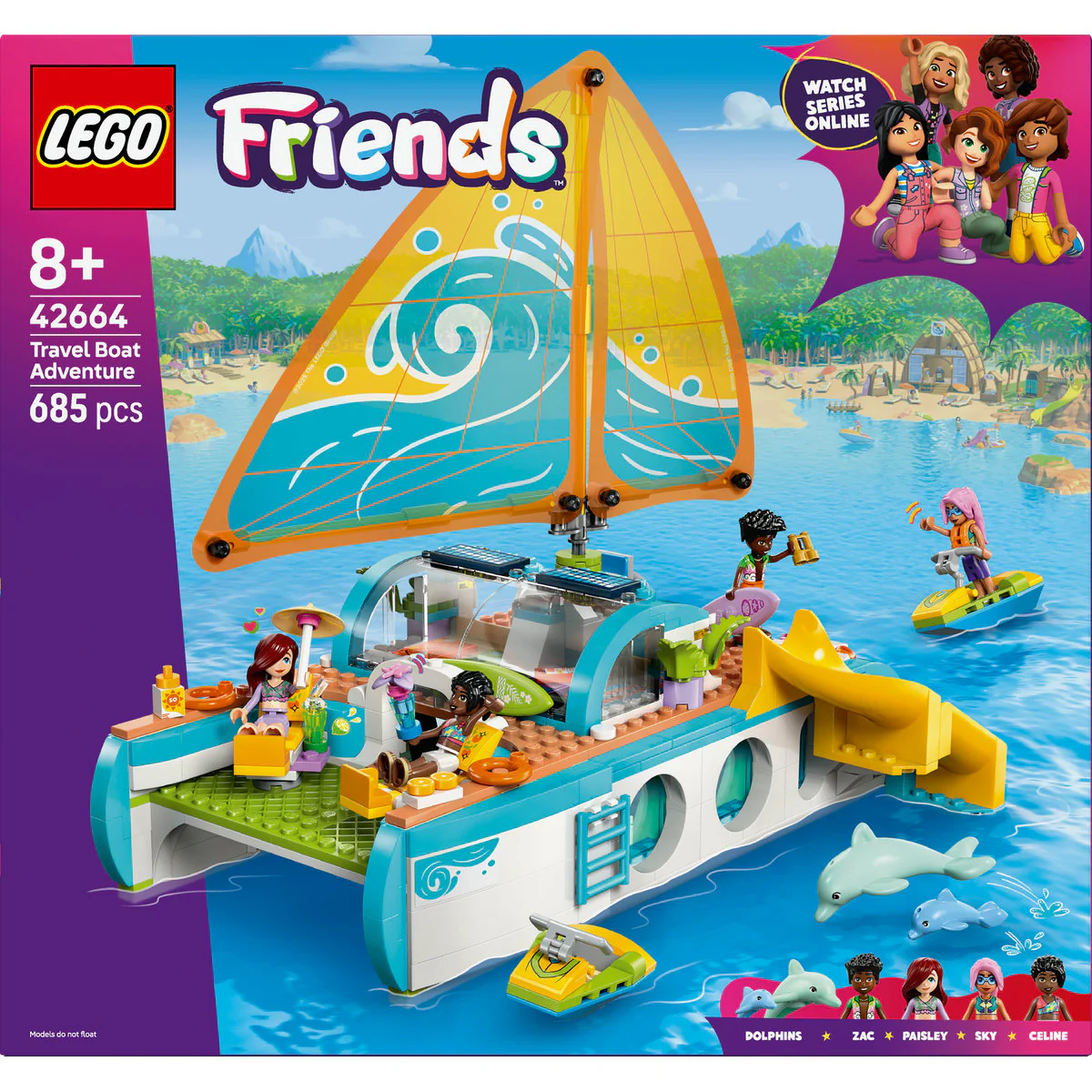 LEGO Friends Travel Boat Adventure Building Kit Role-Play Toy 42664 - Image 2