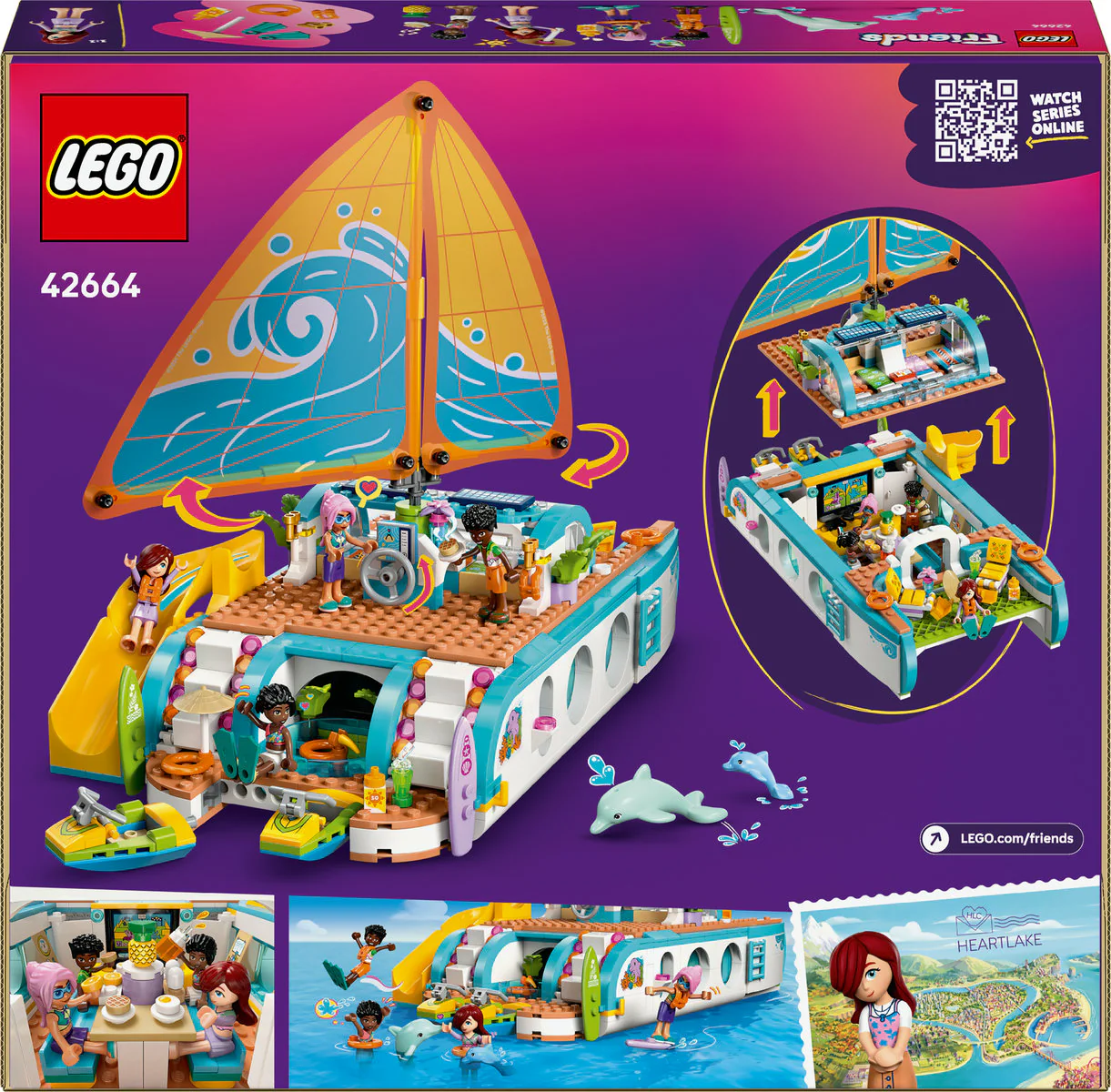 LEGO Friends Travel Boat Adventure Building Kit Role-Play Toy 42664 - Image 3