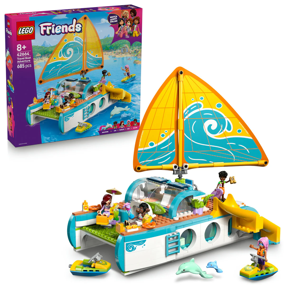 LEGO Friends Travel Boat Adventure Building Kit Role-Play Toy 42664 - Image 4