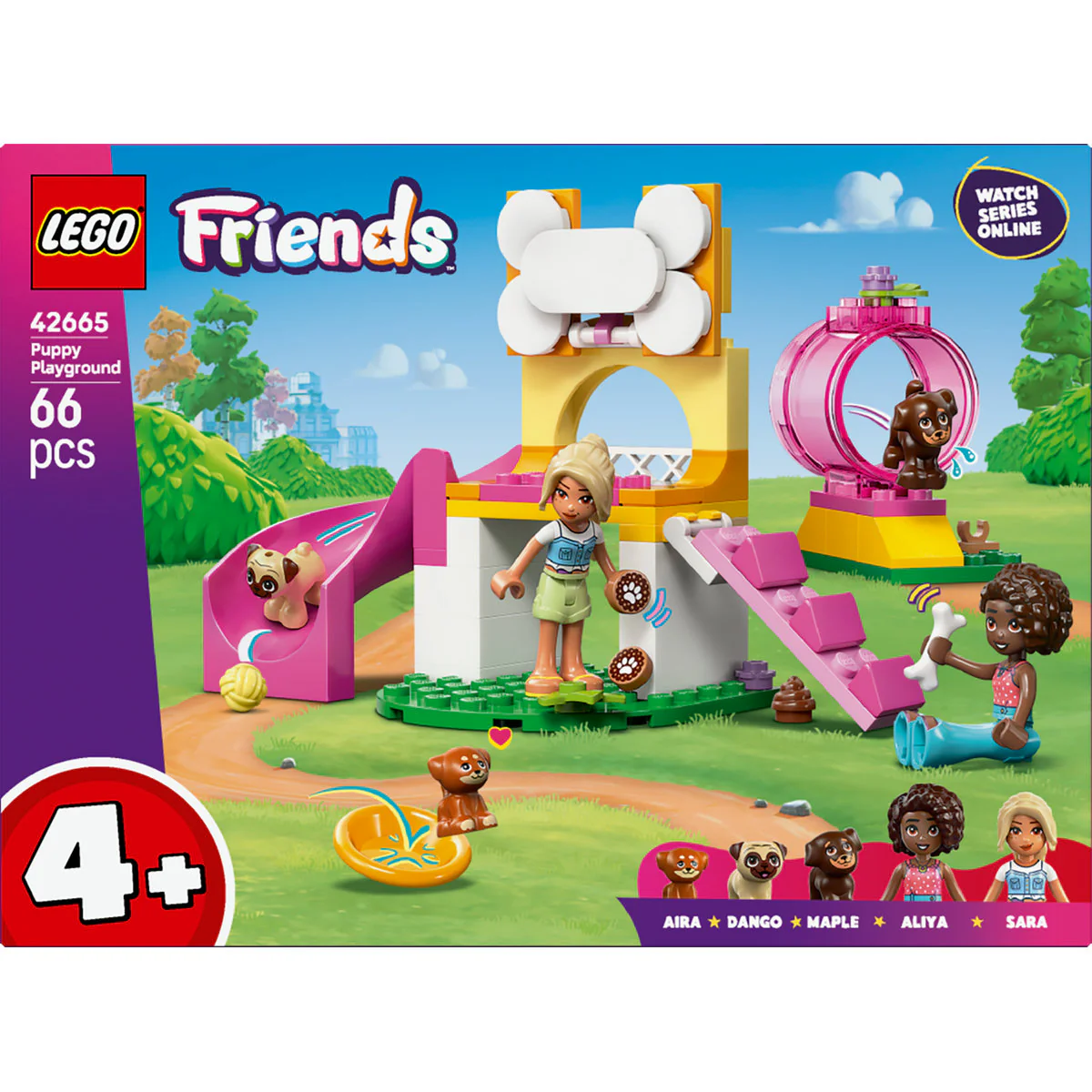 LEGO Friends Puppy Playground Building Kit, Dog Toy for Pretend Play 42665 - Image 2