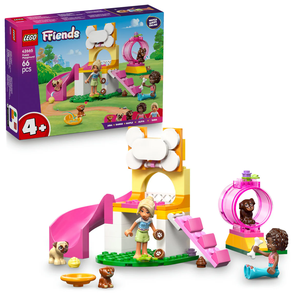 LEGO Friends Puppy Playground Building Kit, Dog Toy for Pretend Play 42665 - Image 4